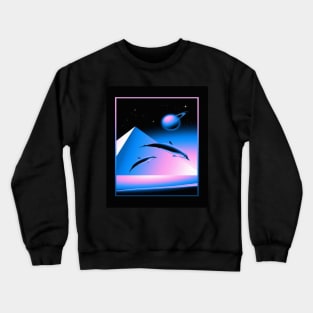 Retro Dolphins Crewneck Sweatshirt